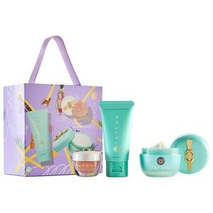 Tatcha Pure Pores, Plump Lips Set - The Water Cream, Kissu Lip, Matcha Cleanse